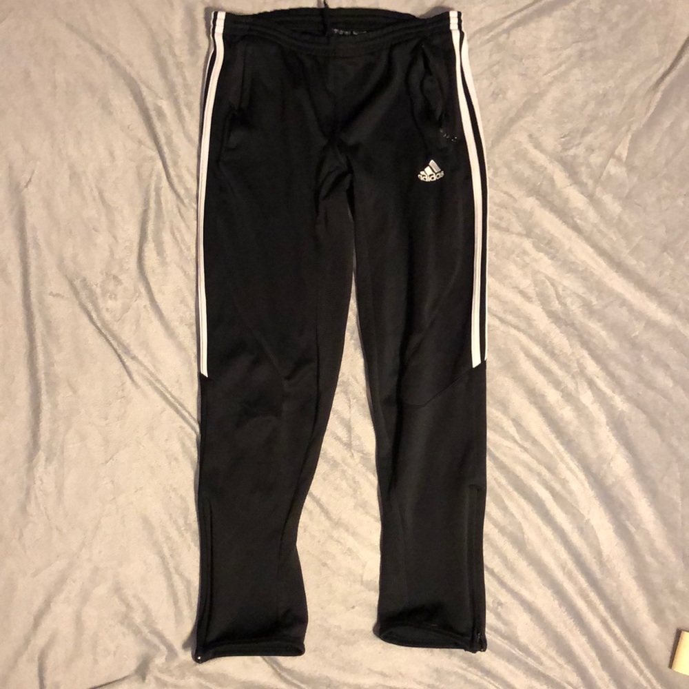 ADIDAS BLACK TRACK PANTS
